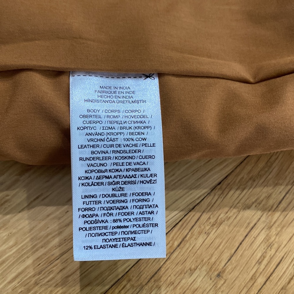 Vintage Ralph Lauren Transition 22 brown leather skirt - Picture 6 of 11